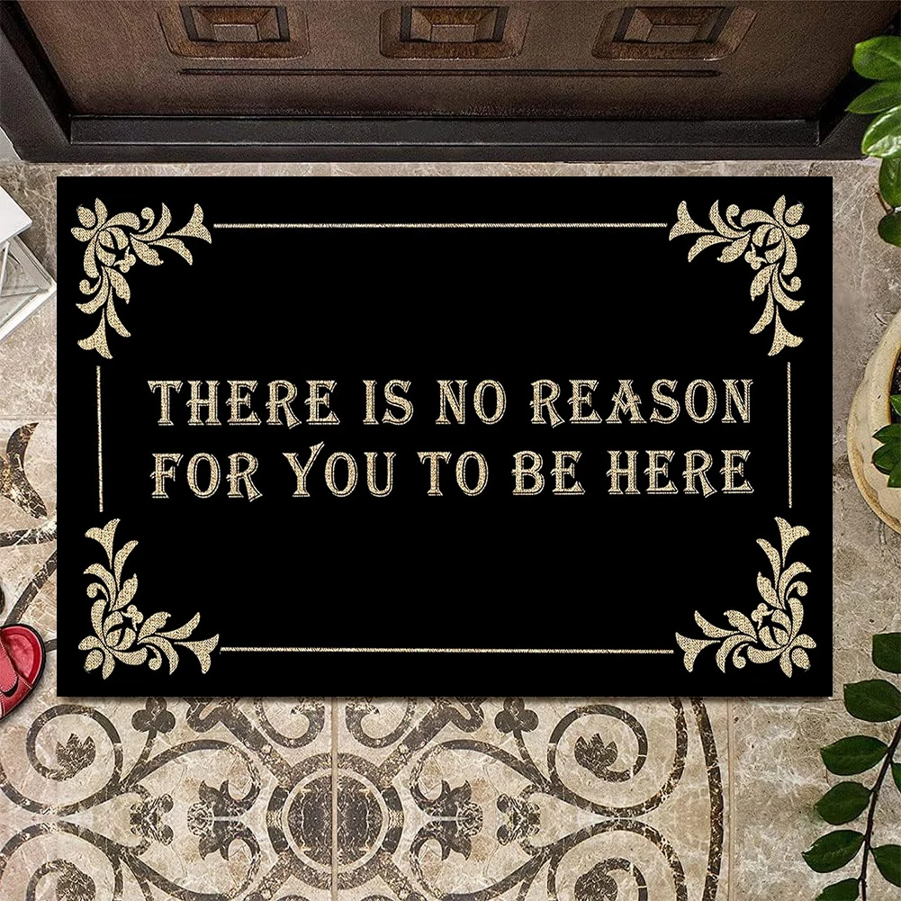 

There Is No Reason For You To Be Here Doormat Design Outdoor Entrance Door Mat Funny Front Foot Mat Non Slip Rug