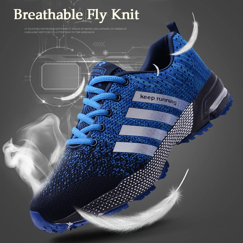 Fashion Men Running Shoes Breathable Outdoor Sports Shoes Lightweight Sneakers for Women Comfortable Athletic Training Footwear