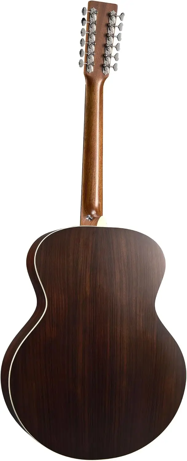 12-String Acoustic-Electric Guitar with Gloss Solid Spruce Top, Satin Solid East Indian Rosewood Back and Sides, Onboard Pickup/Preamp Electronics, and Softshell Case Included