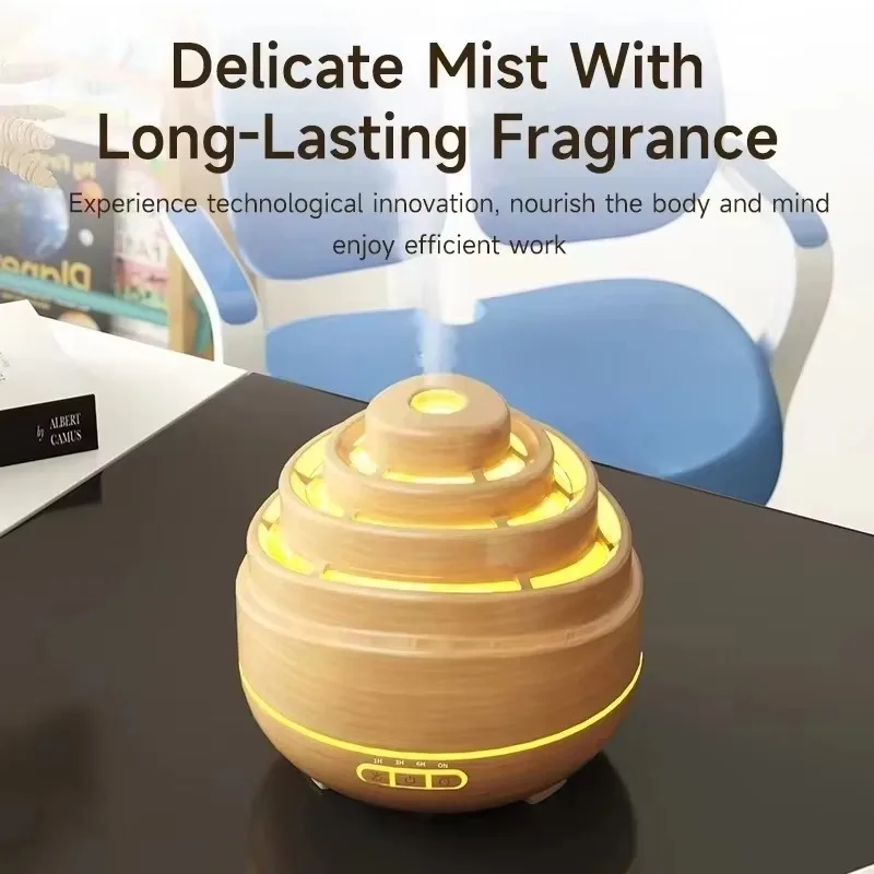 FirmHome StoreArchitectural Style Humidifier Luxury Aroma Diffuser Hotel Lobby Spa Salon Multilayer Tower Air Humidifier With LE