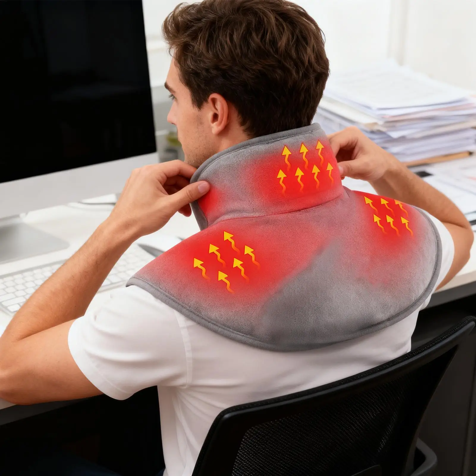 

Neck Warmer Heating Pad Winter Cold Weather Heater USB Neck And Shoulder Heating Pad For Husband Women Men Mom Dad Father Mother