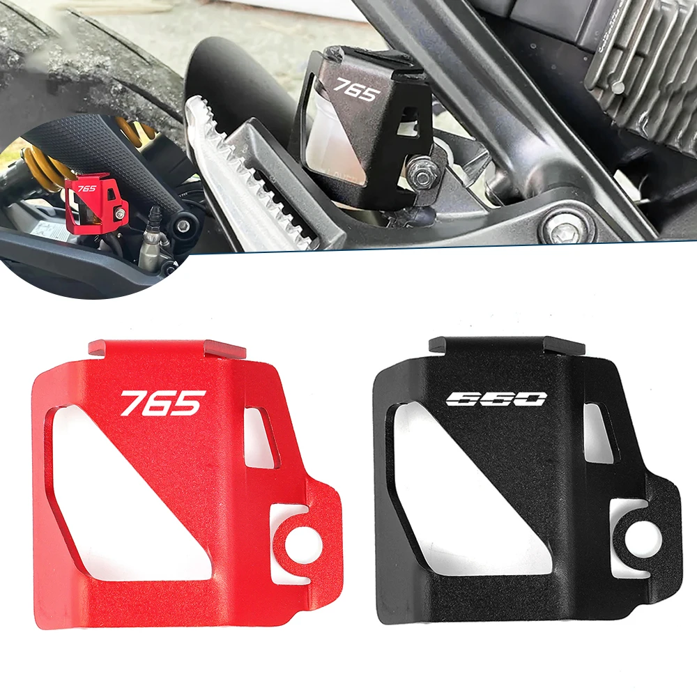 

For Triumph Street Triple 765 RS R 765RS 675 TIGER 800 Trident 660 Motorcycle Rear Brake Fluid Reservoir Cover Guard Protector
