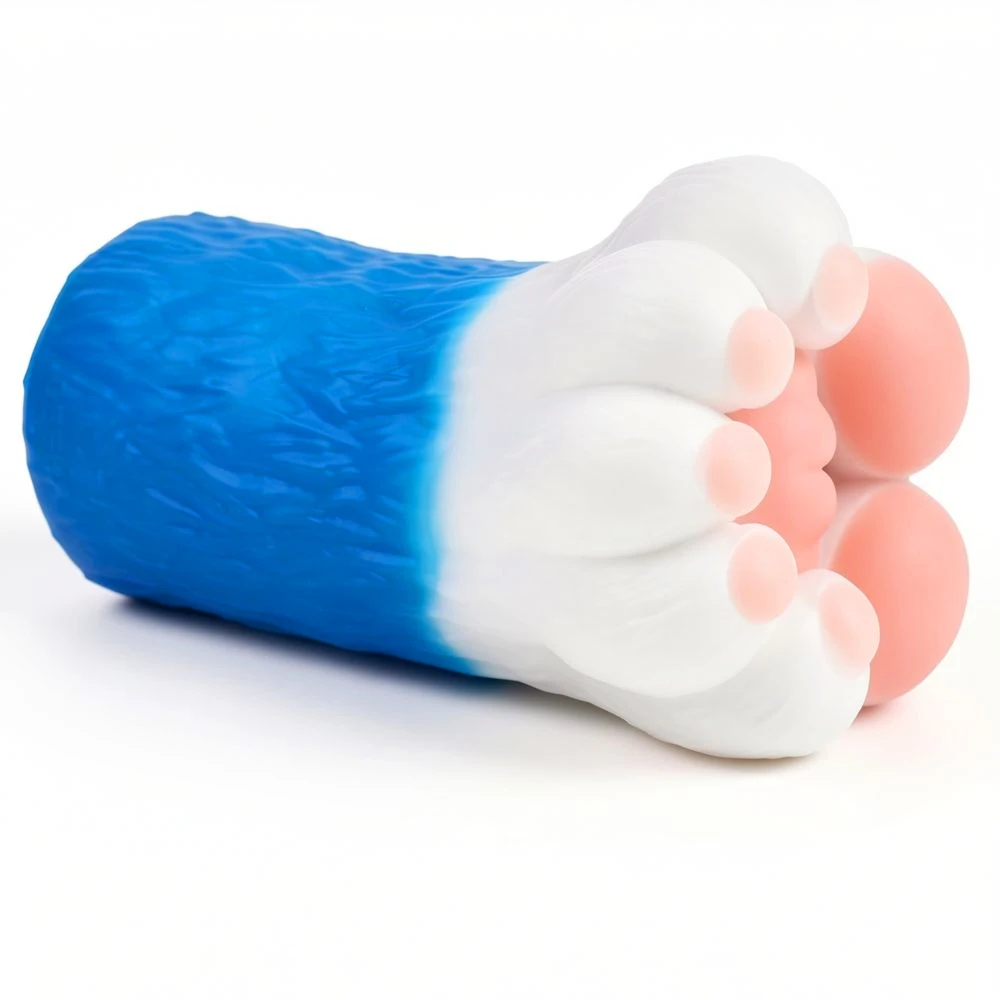 Bear Paw Male Masturbator Cup Fantasy Pocket Pussy Silicone Cute Pink Toe Bean Hidden Vagina Tight Stroker Adult Sex Toy for Men