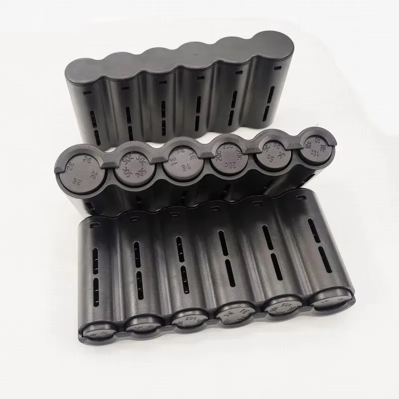 6 Slots Euro Coin Dispenser Coins Holder Sorter Collector With Spring Quick Take Waiter Cashier Driver Small Change Safe Box