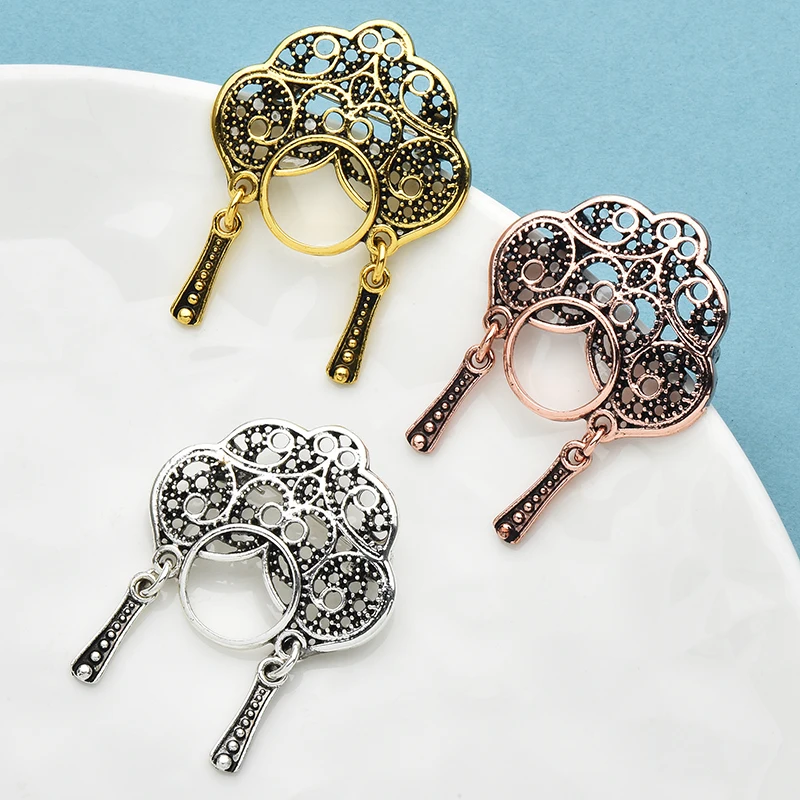 Wuli & baby ملابس كلاسيكية فينيكس كورونيت سيدة دبابيس للنساء 3-color معدن جميل أوبرا شخصية الوجه دبابيس بروش للحفلات