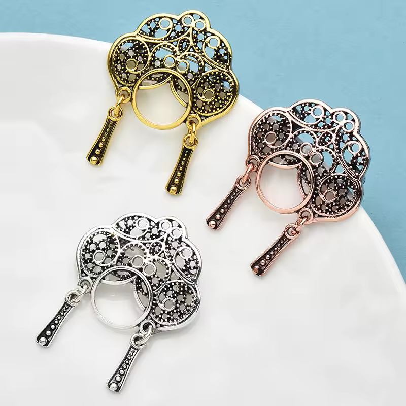 Wuli&baby Vintage Wear Phoenix Coronet Lady Brooches For Women 3-color Metal Beautiful Opera Character Face Party Brooch Pins - Image 5