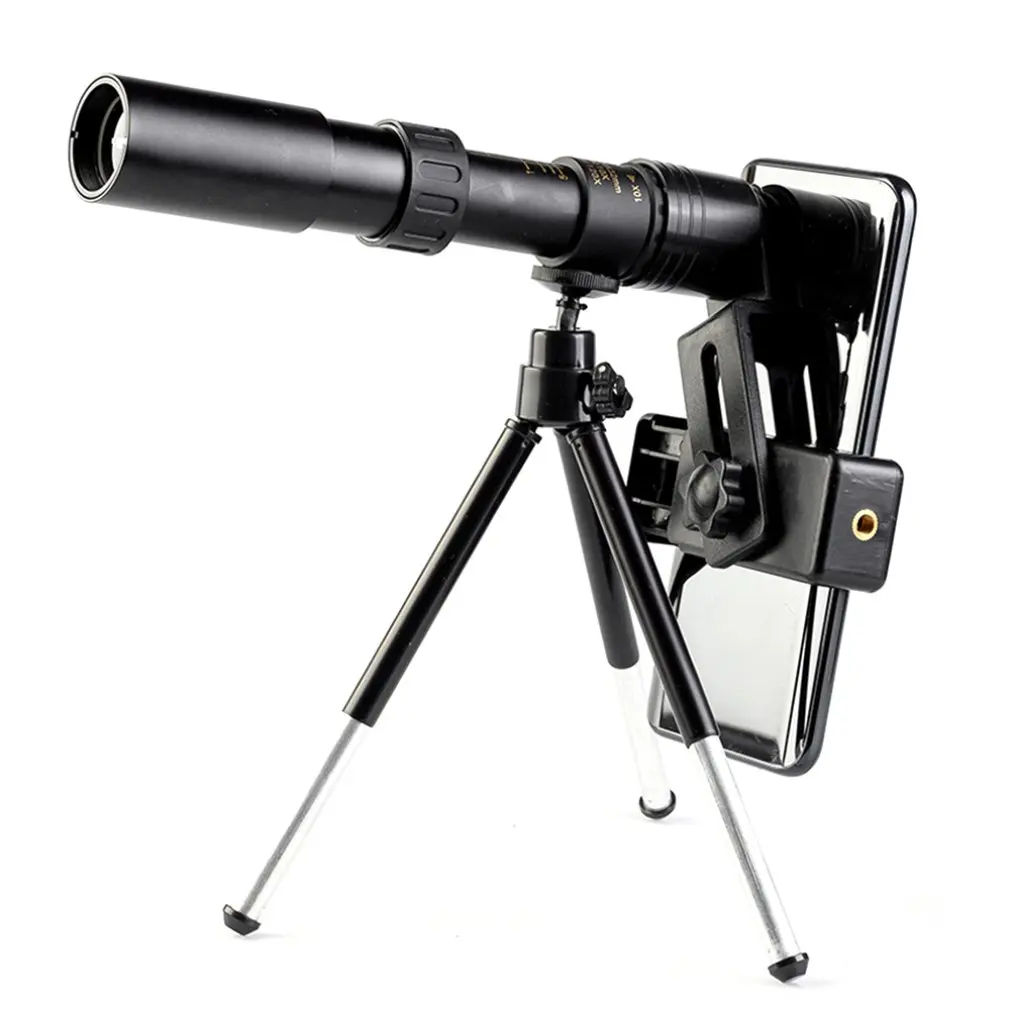 Outdoor Telescope with Tripod Photo Clip Portable HD High Magnification Monoculars Retractable Waterproof Telescope Hunting Tool