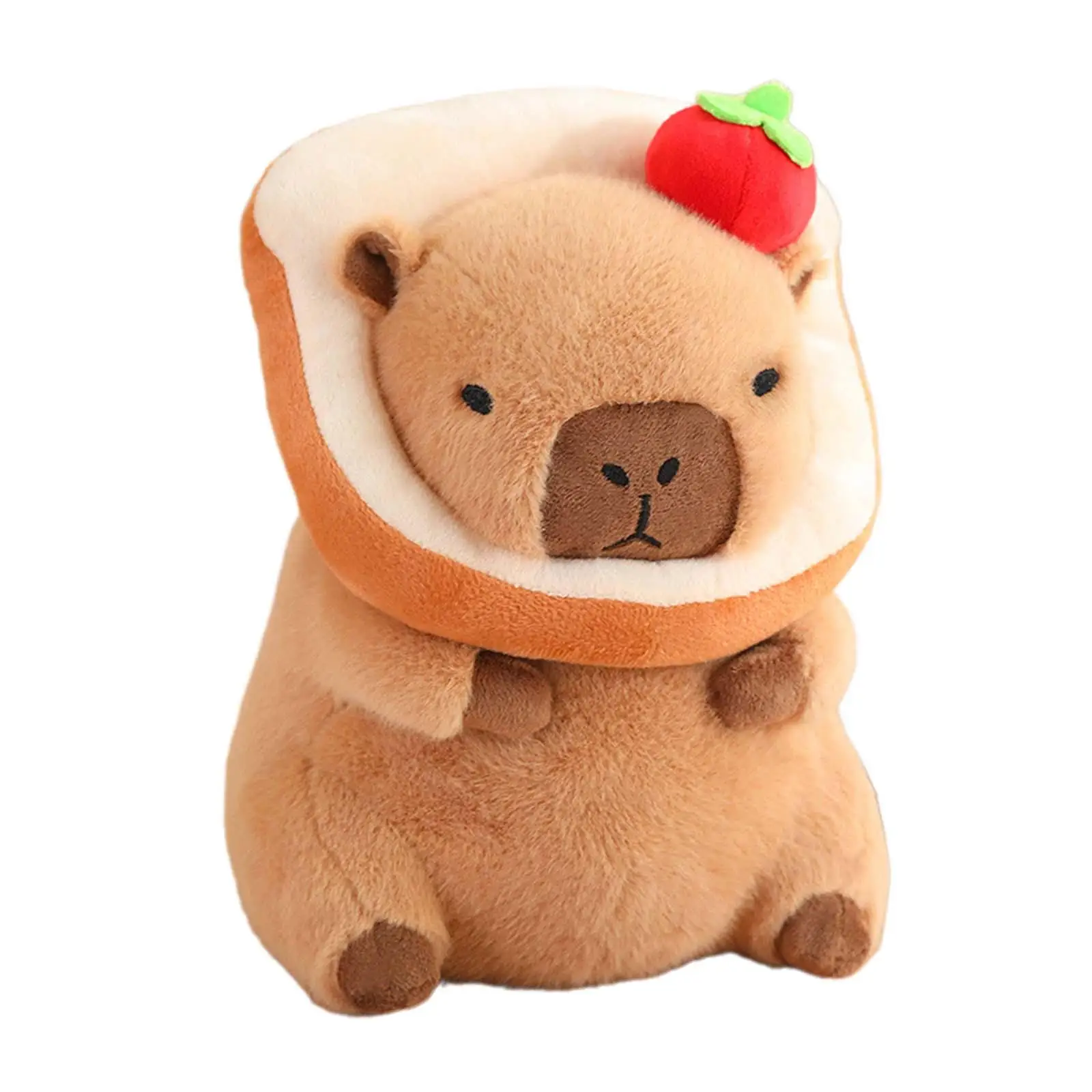 Capybara Stuffed Toy 30cm Home Decoration Collectible Realistic Soft Cartoon Plush Animal Plush Capybara Doll for Kids Teens