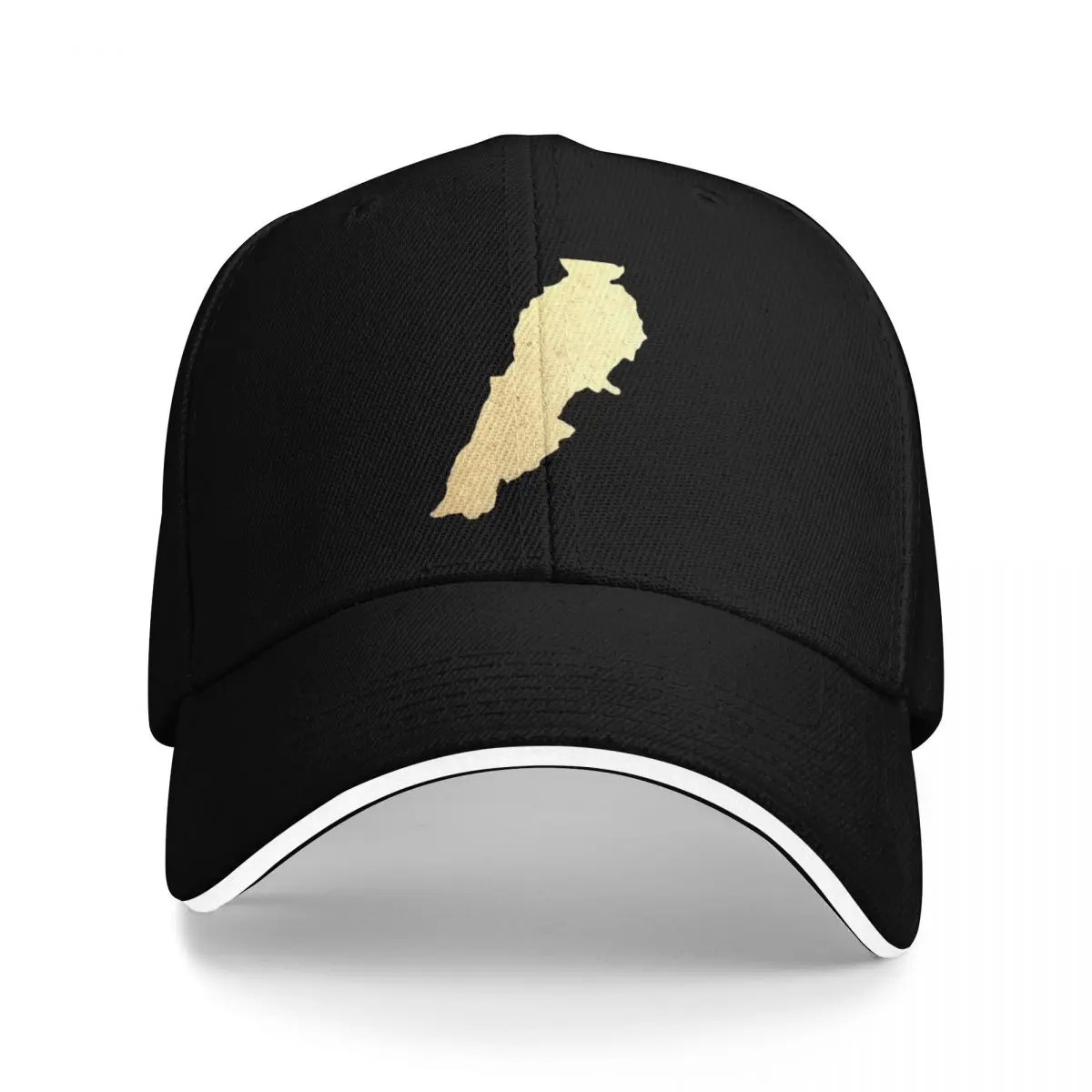 

Lebanese map gold paint Baseball Cap Snapback Cap Hat Luxury Brand designer cap luxury woman Caps For Men Women's