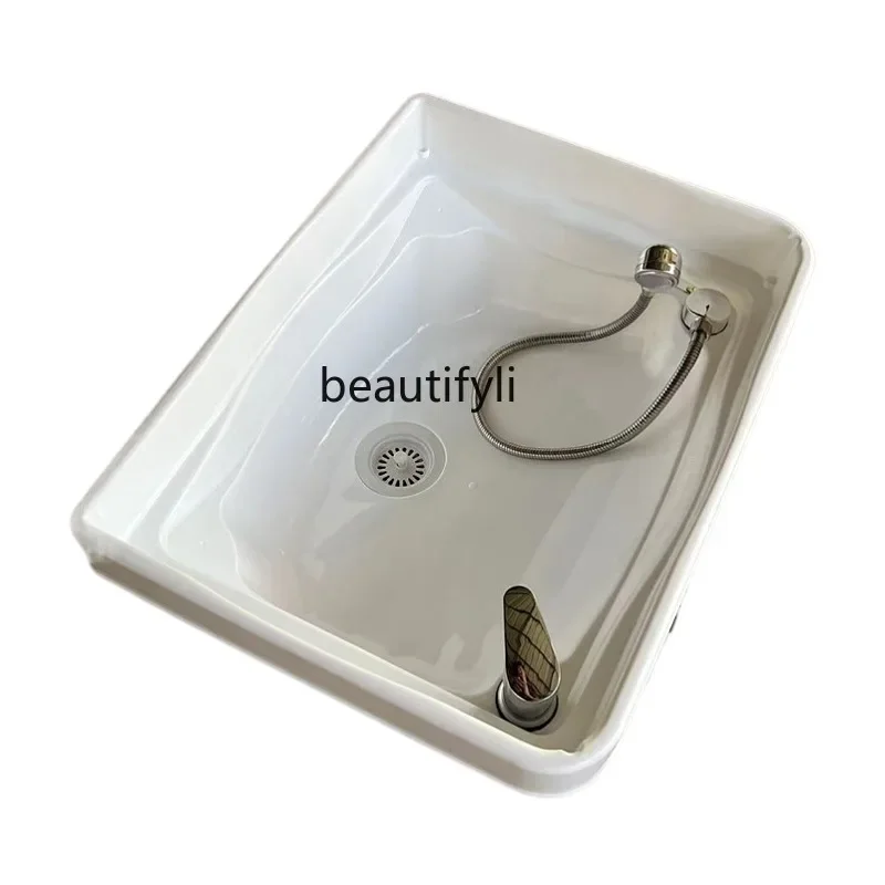 Shampoo Basin Barber Shop Shampoo Bed Accessories Pillow Plastic Basin Flush Bed Shampoo Basin