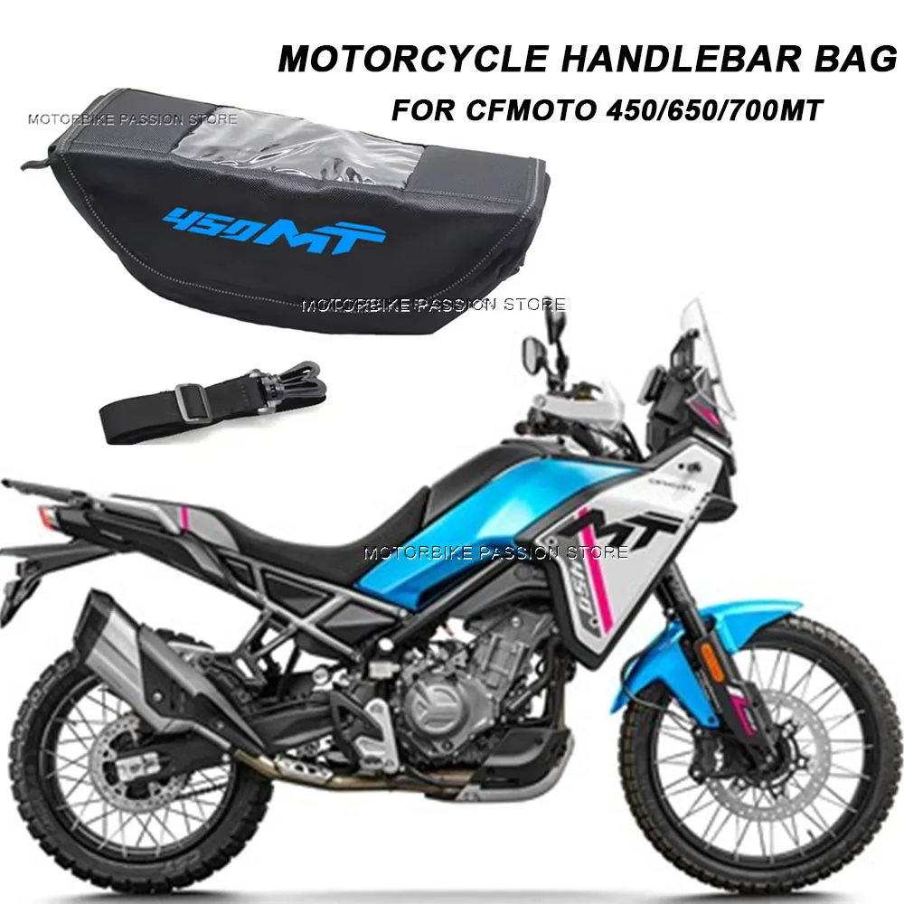 450MT Motorcycle accessory Waterproof And Dustproof Handlebar Storage Bag navigation bag For CFMOTO 450 MT cf moto 650mt 700 MT