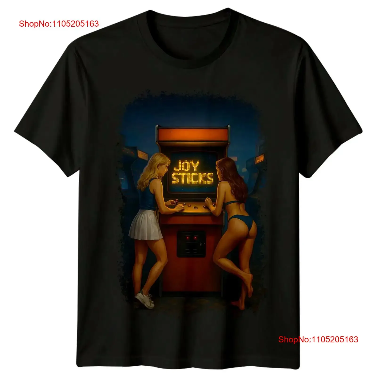 

Joysticks 1983 Movie Poster Inspired T Shirt Retro 80s vintage Washed Casual graphic Breathable Unisex Top For Everyday Wear