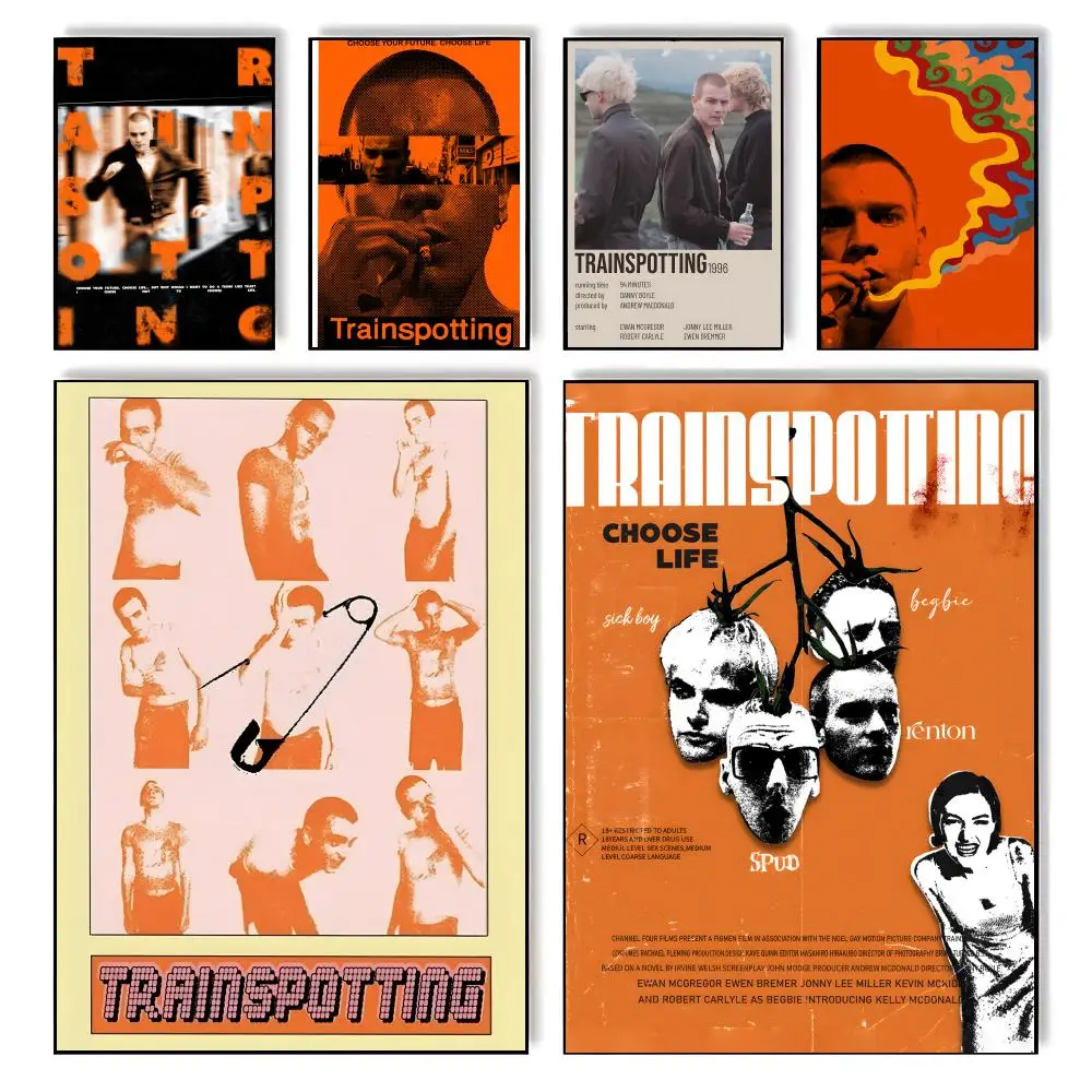 Rebellious T-TrainspottingS Poster, selbstklebend, stilvoller Kunstdruck, Poster für die Wanddekoration zu Hause