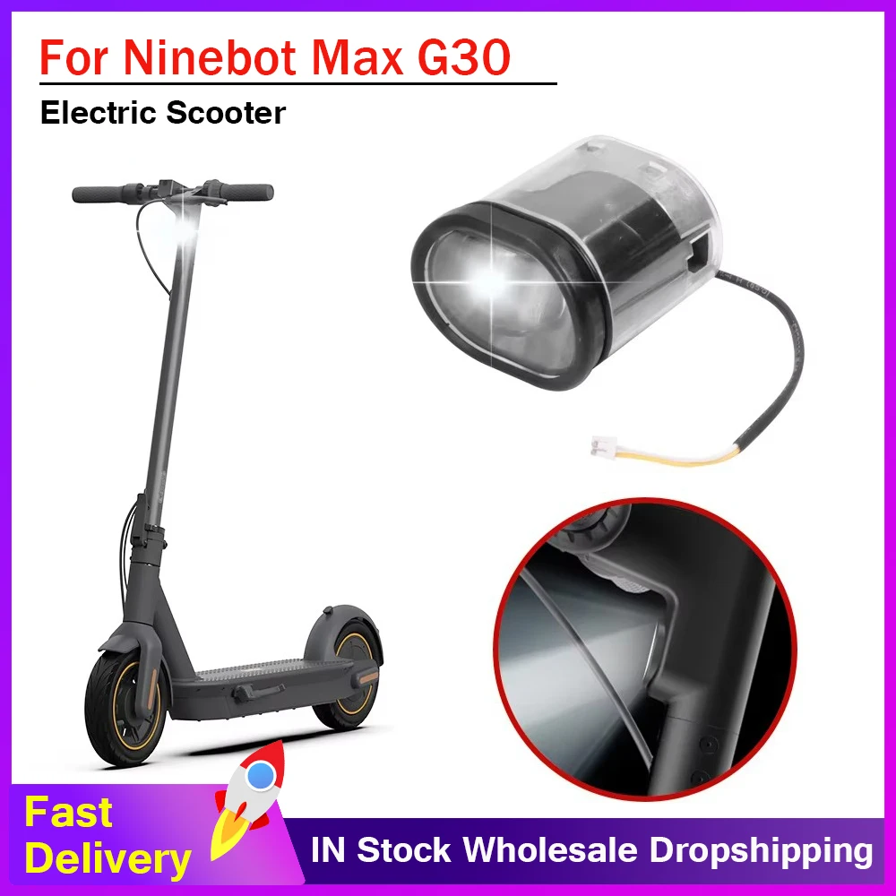 

Фара безопасности для Segway Ninebot MAX G30, бара для электрического скутера, передняя лампа, предупредительные огни безопасности, аксессуары