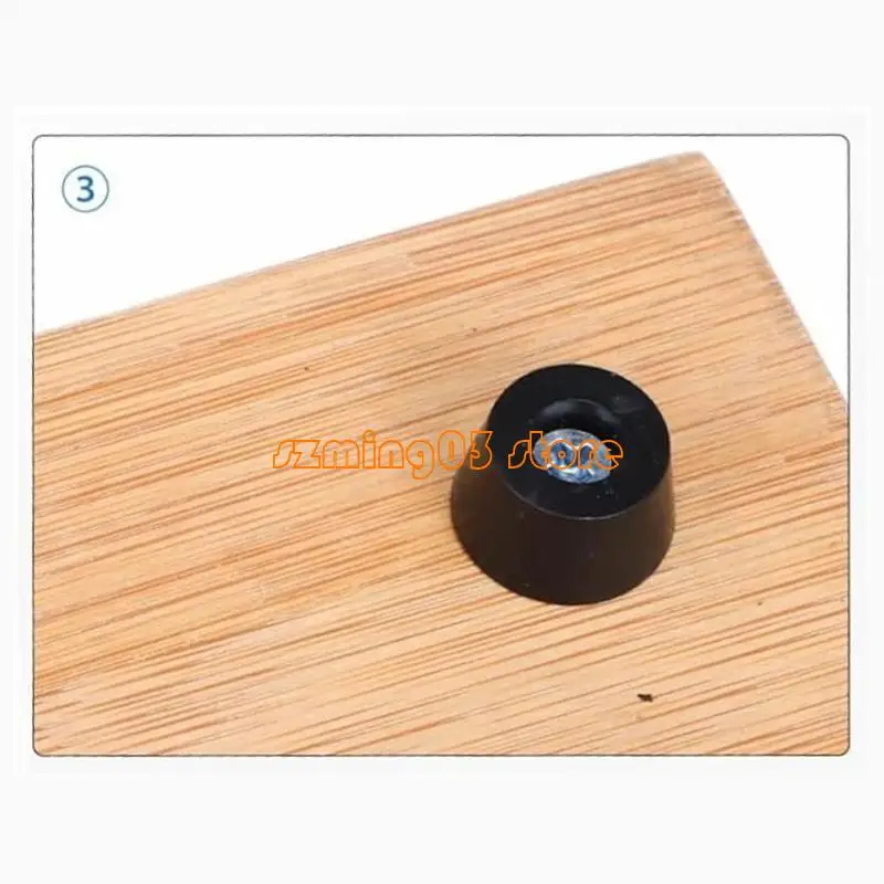H9EC 120pcs Piedi in gomma PVC Papaggi con mobili per mobili cuscinetti taglieri morbidi Fedi gomma per mobili da tavolo