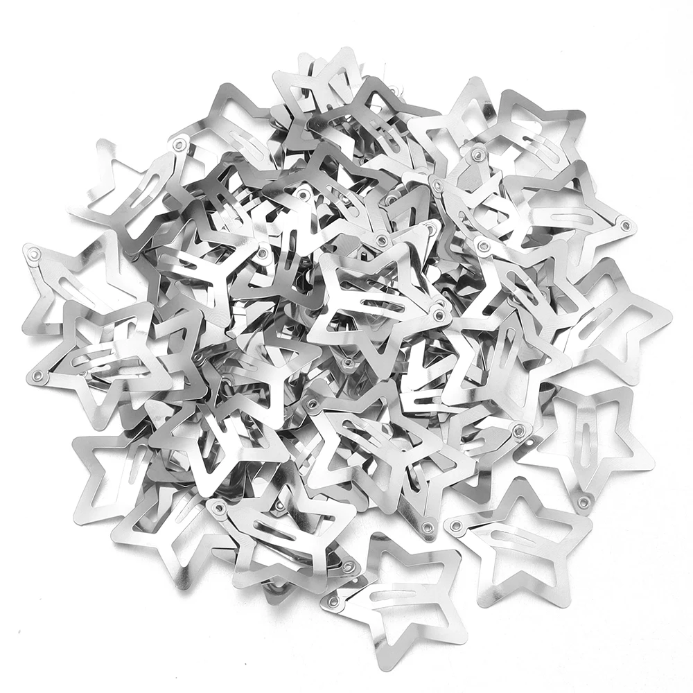 50 teile/los Metall Bunte Stern Haar Clips Dopamin BB Haar Clips Für Gebrochenes Haar Clip Pony Haar Clip Mädchen Y2K Stil haar Clips