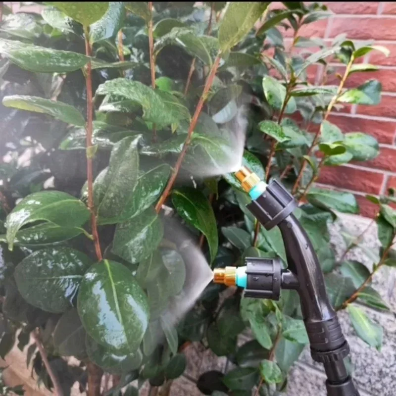Agricultural Copper Atomizing Sprayer Nozzle Single/Double/Three Nozzle Head Garden Lawn Irrigation Pesticide Spraying Sprinkler