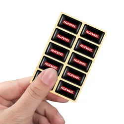 10Pc 3d Epoxy Auto Interieur Stickers Decoratieve Accessoires Voor Haval Dargo Jolion M6 H9 H 6S F7 F7x H2 H3 H5 H6 H7 H8 M4