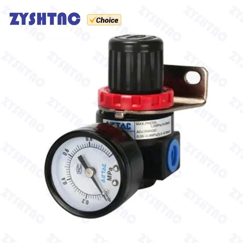 AR2000 G1/4\'\' AR2000-02 Pneumatic Mini Air Pressure Relief Control Compressor Regulator Treatment Units Valve Gauge Fitting