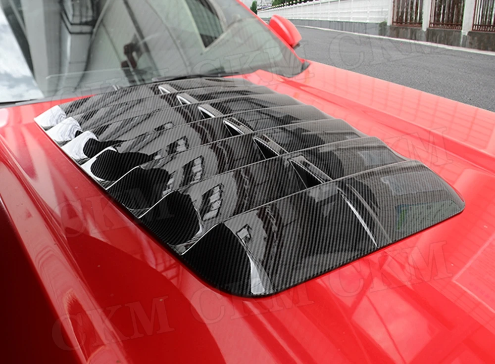 

Накладка на капот CKMUUER ABS черная, декоративная, для Ford Mustang GT500 2015-2020