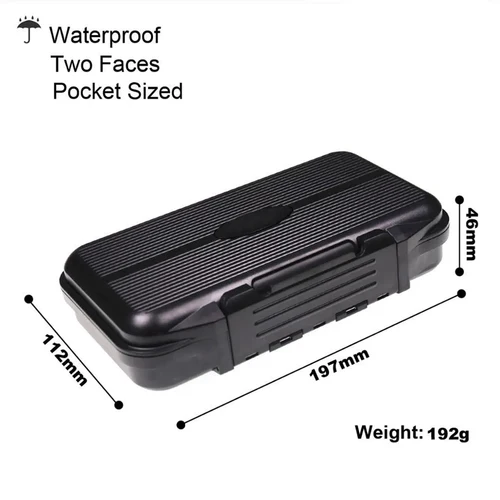 Imagen 2 del producto Bimoo, 1 unidad, 19,7x11,2 cm, caja para moscas Streamer de porco, resistente al agua, caja de pesca de ingeniero con interior lineal de silicona impermeable