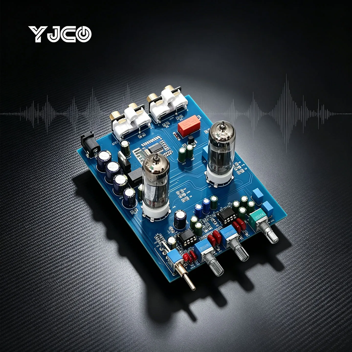 YJCO HIFI 6J5 Röhren-Vorverstärker-Platine Bluetooth 5.0 Klangregelung Höhen- und Bassanpassung Vorverstärker-PCB NE5532 Op-Amp DC12V
