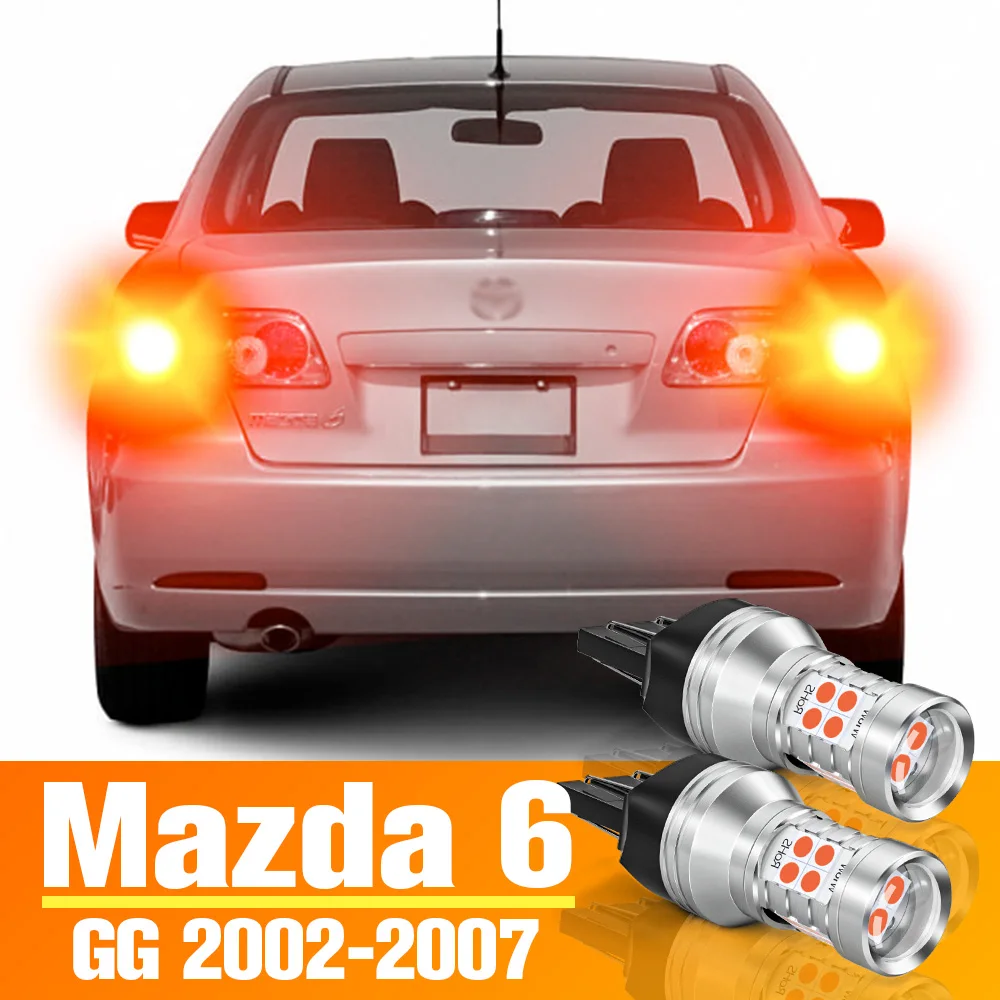 

2 шт. светодиодный стоп-сигнал для Mazda 6 GG, аксессуары, лампа 2002 2003 2004 2005 2006 2007