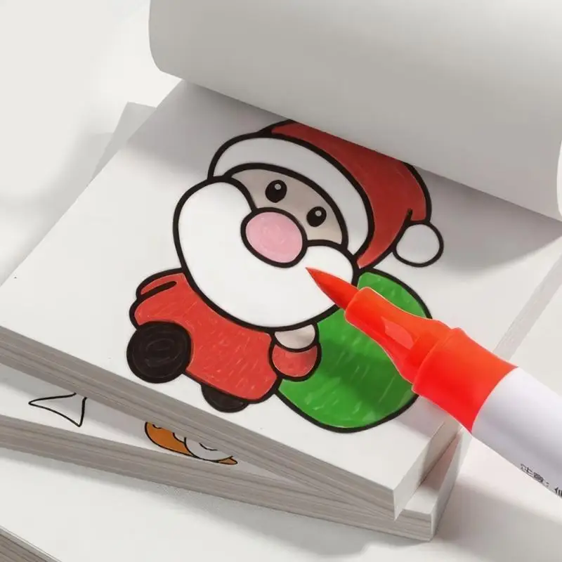 สมุดระบายสีนักเรียนศิลปะ 6 ชิ้นหนังสือภาพเด็กหนังสือการ์ตูน Drawing K1kf