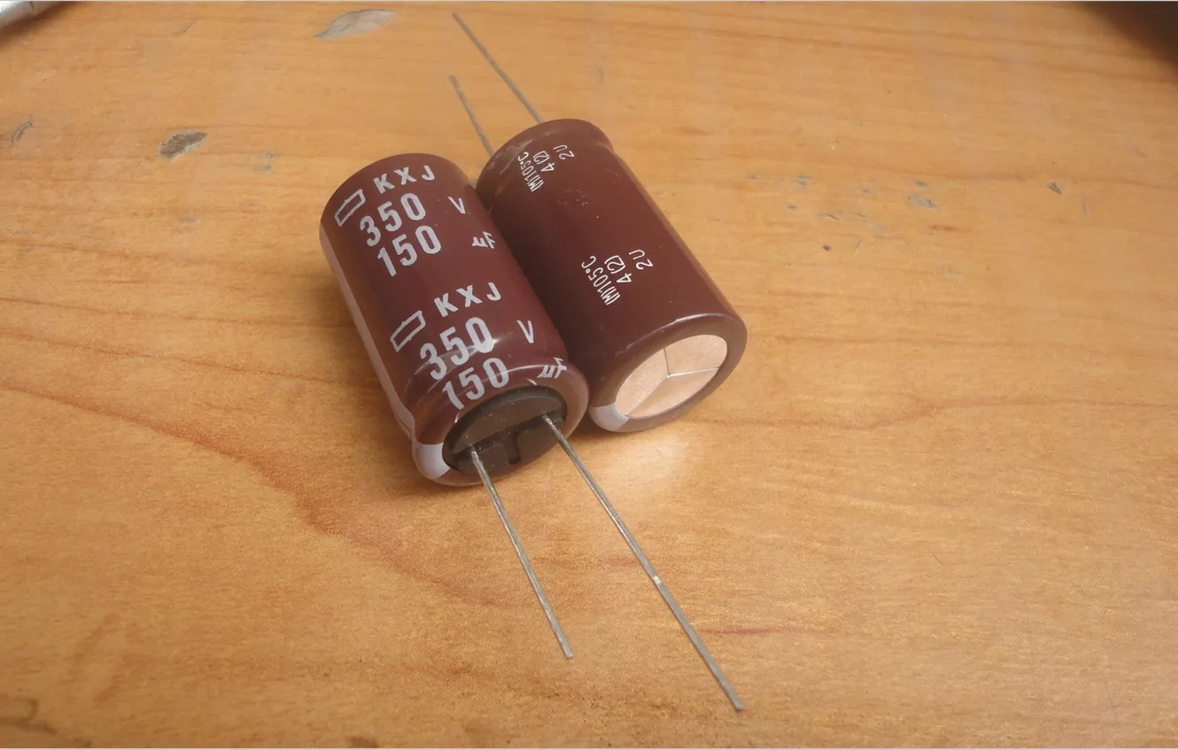 50 Buah/Lot Asli Jepang NIPPON KXJ Seri 105C Kapasitor Frekuensi Tinggi Aluminium Kapasitor Elektrolit Gratis Pengiriman