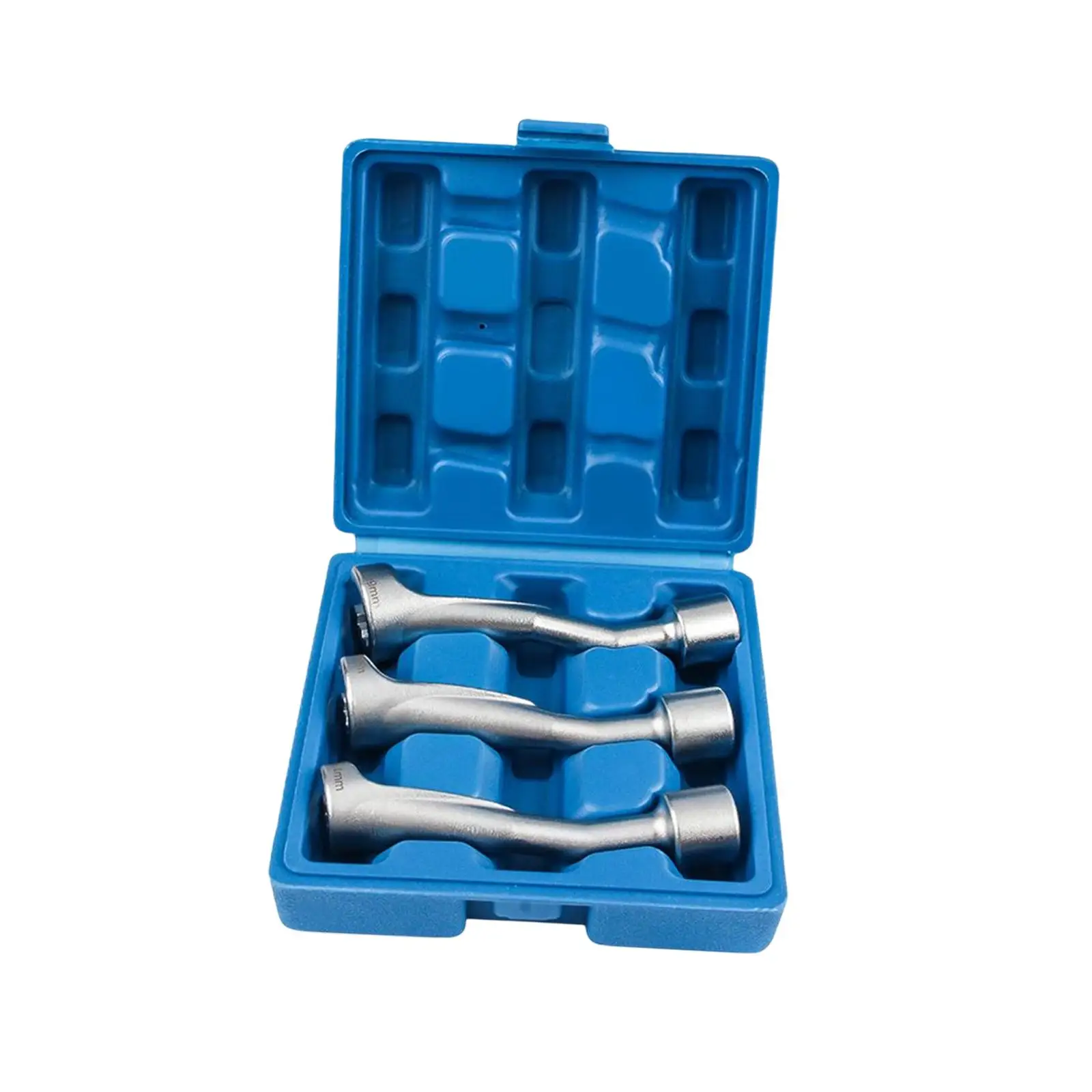 3 Pieces Fuel Injector Socket Wrench Set with Storage Box for Automotive