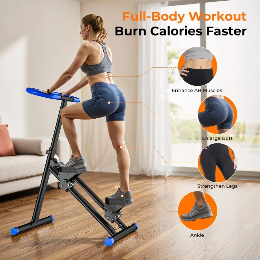 ماكينة تمرين متسلق عموديًا للمنزل مع إطار مثلث ثابت وشاشة LCD ناعمة وهادئة لكامل الجسم #2