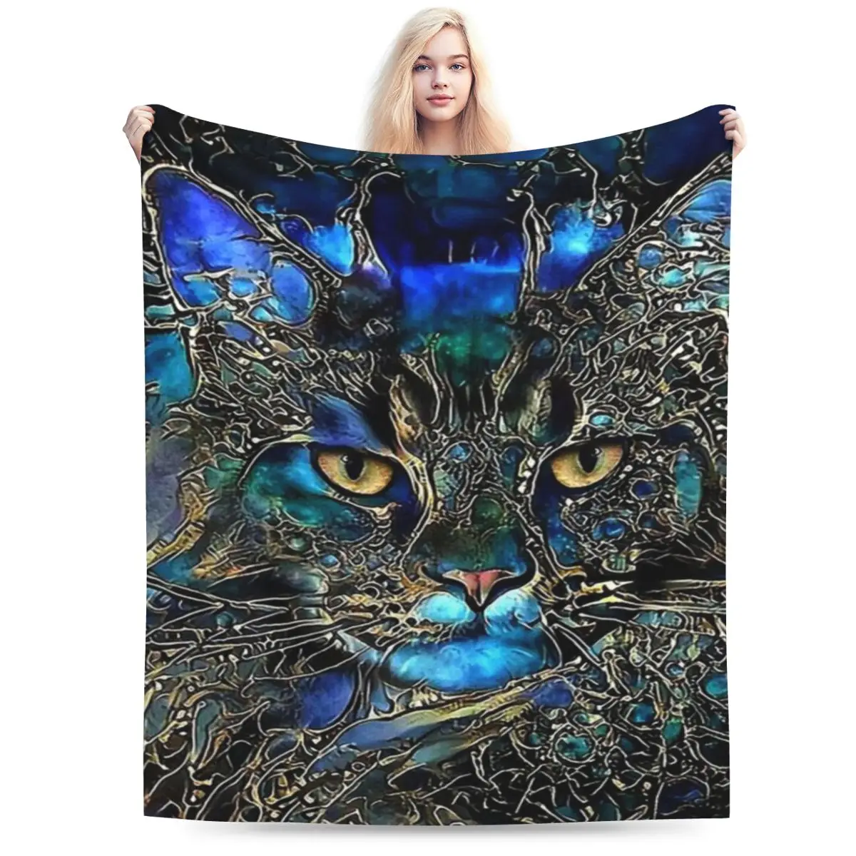 Lea Roche Funyy Partie douce personnalisée Une couverture en micro polaire ultra douce