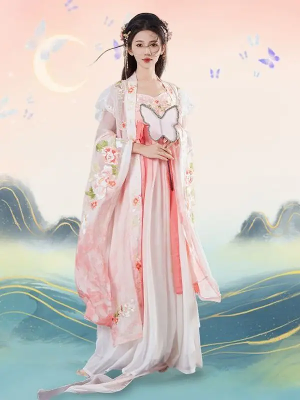 Hanfu Frauen Herbst alten Stil Kleidung chinesischen Stil traditionellen Cosplay Kostüm Tang gemacht Hezi Rock