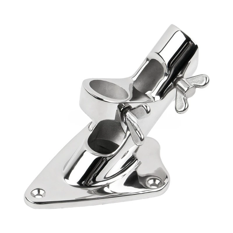 

316 Stainless Steel Marine Hardware Heavy Duty Flagpole Mounting Bracket Marine Flagpole Base