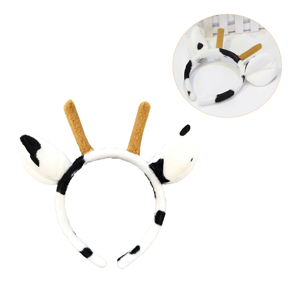 

Premium Material Cow Ear Antlers Headbands Lightweight Comfortable Cosplay Party Headdress Hair Hoops Accessories Unique Design