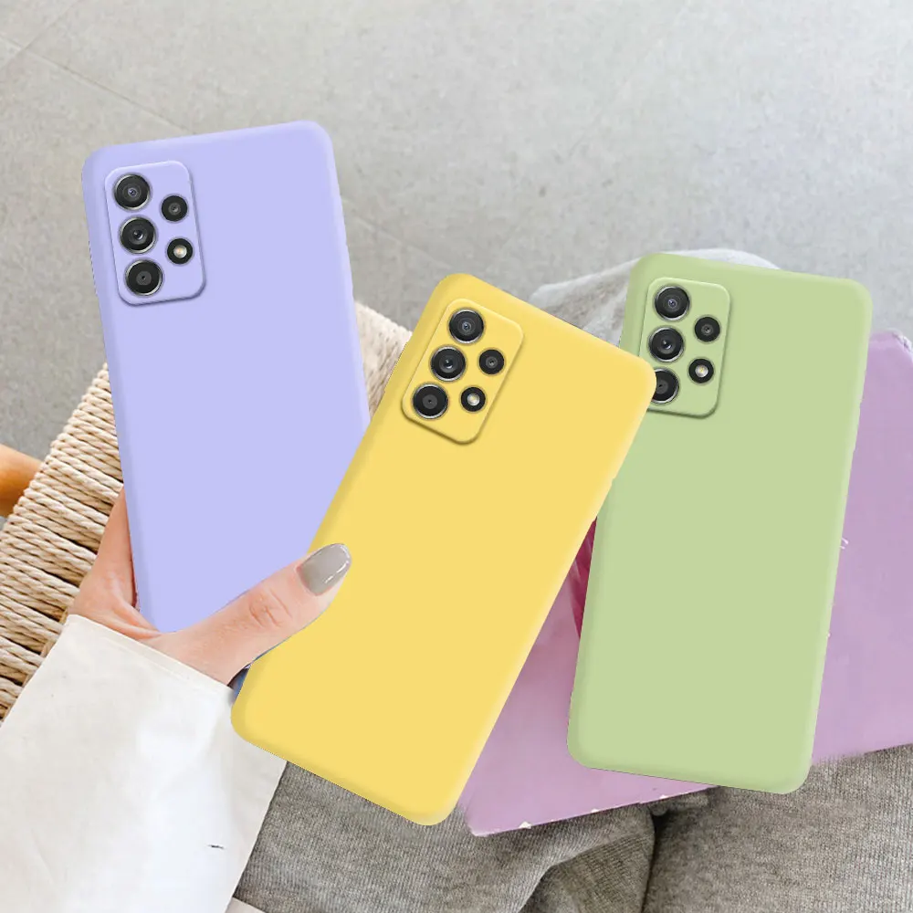 Liquid Silicone Protect Case For Samsung Galaxy A04S A04 A13 A23 A33 A53 A73 A12 A22 A32 A52 A72 A14 A24 4G A34 A54 5G Cover