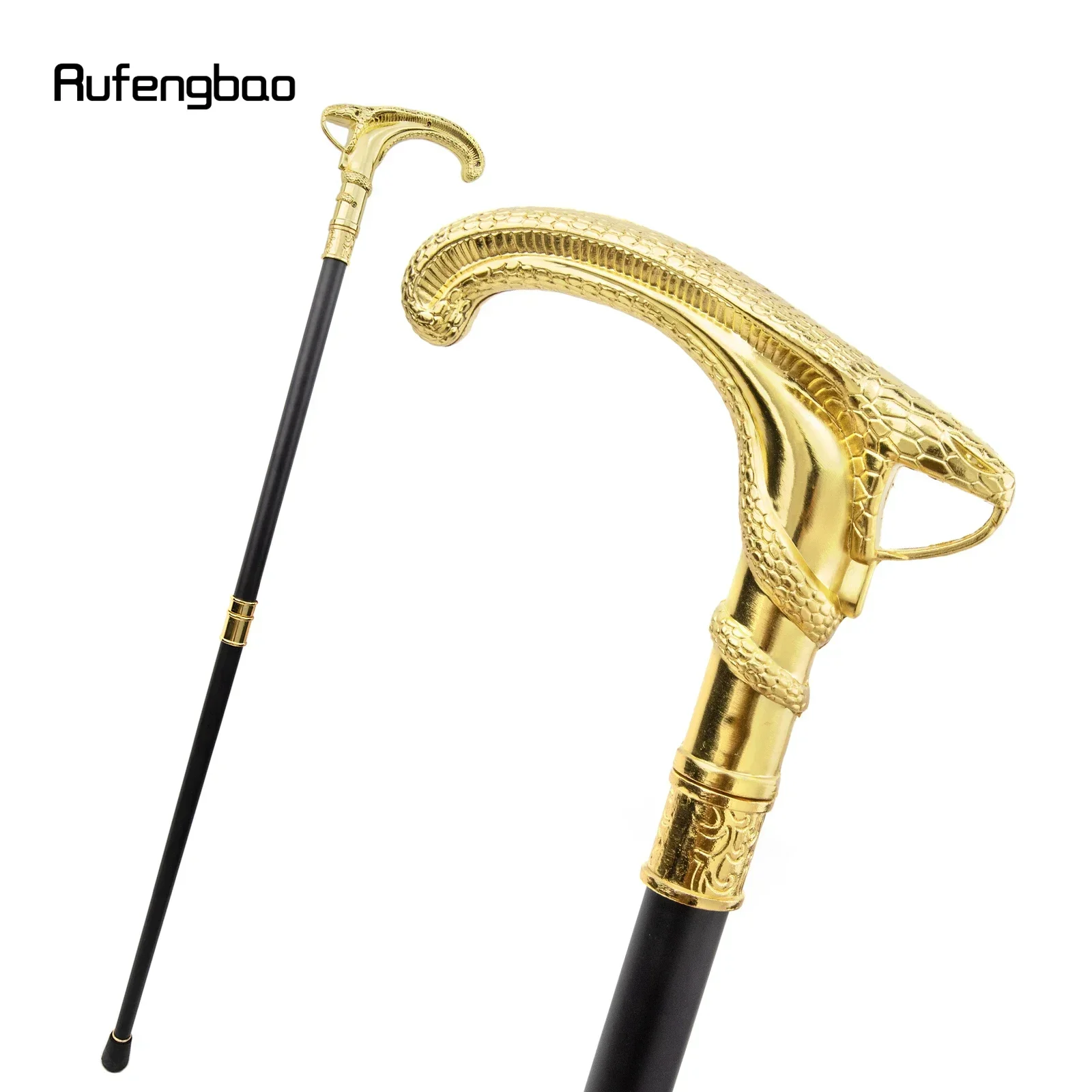 金色の蛇の形をした装飾的な杖、コスプレ、ヴィンテージパーティー、ファッショナブルなパフォーマンスステージ用の杖、93cm