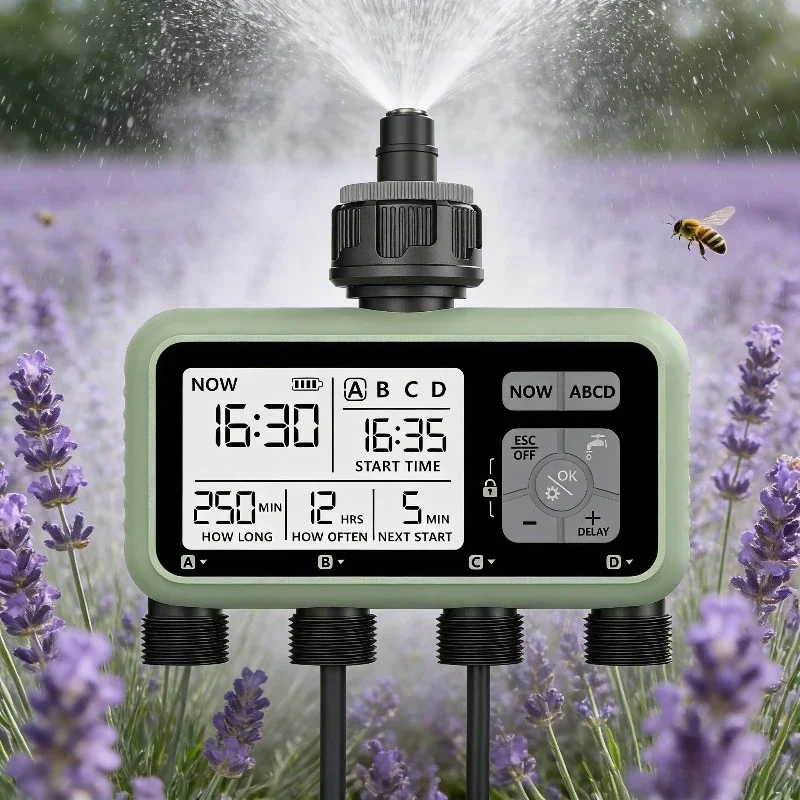 reswat-–-minuteries-d'eau-a-4-sorties-arroseurs-polyvalents-adaptation-multi-tailles-installation-simple-outils-de-jardin-pour-jeunes