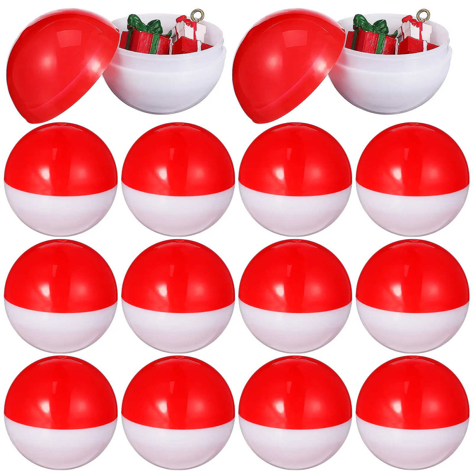 20Pcs Sturdy Clear Round Plastic Capsules Twist Style Fillable Balls for Vending Machines Claw Machines Easter Hunt Party Favors
