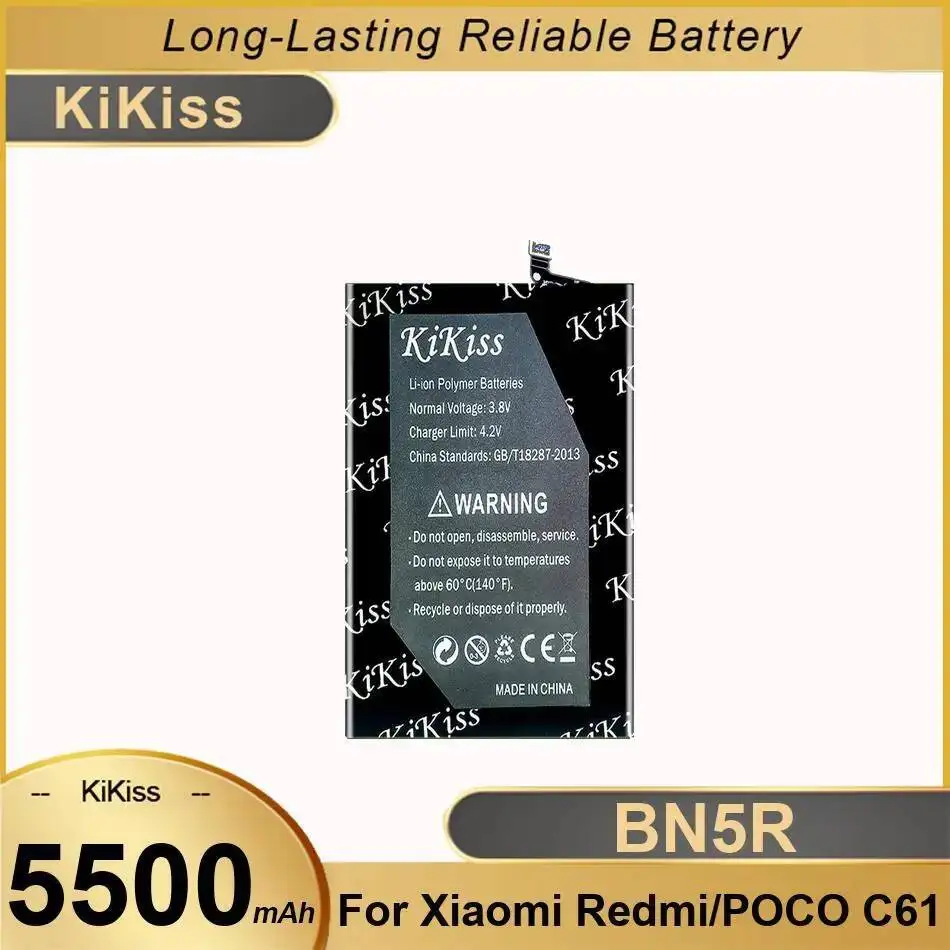 

Аккумулятор большой емкости для мобильного телефона Xiaomi Redmi Poco C61 BN5R 5500 мАч