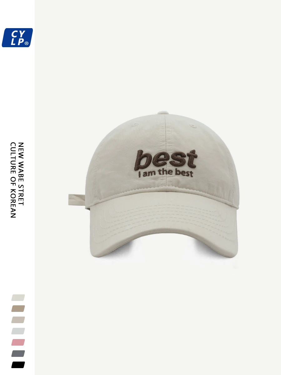 Peaked Cap Spring and Summer Korean Style Couple Fashion Three-Dimensional Letter Embroidered Fashion Brand Baseball Cap