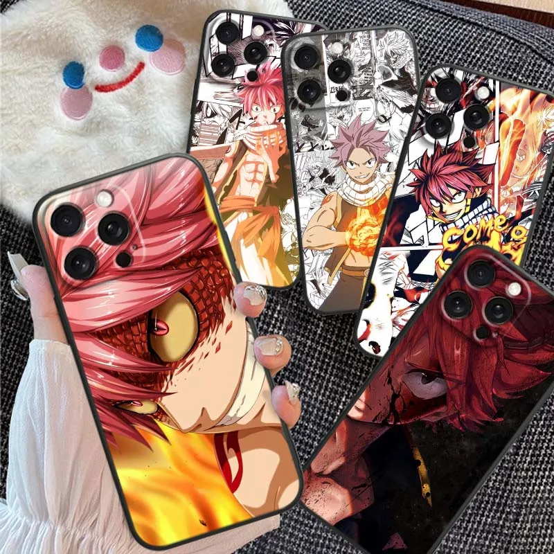 

Anime F-Fairy T-Tail juvenile Phone Case For Apple iPhone 16 16E 15 14 13 12 11 XS X Pro Max Plus Black Soft Silicone Cover