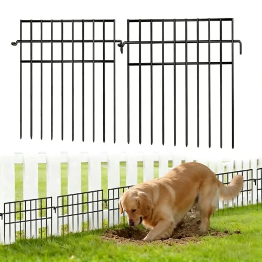 Animal Barrier Fence 30 Panels No Dig Fences 13in H X 42.5ft(L) Garden Fence Animal Barrier for Rabbit and Dog Under Fenc