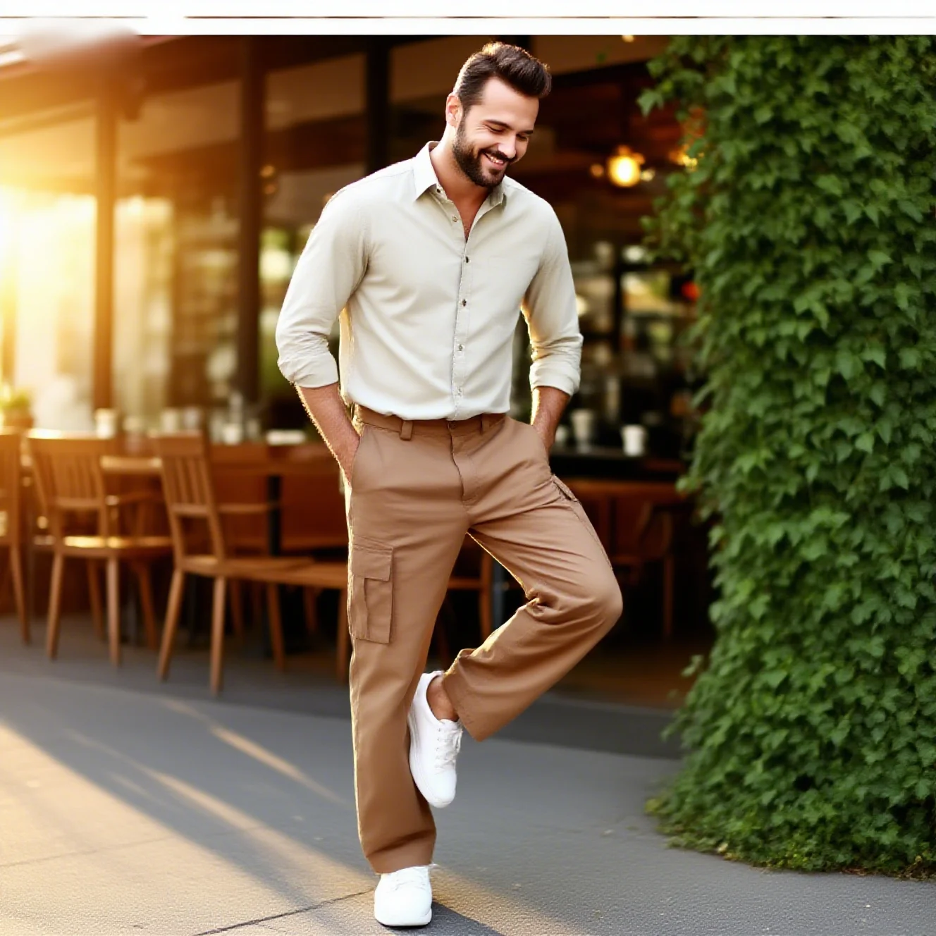 

Мужские брюки-карго с эластичной резинкой на талии и множеством карманов, свободные армейские рабочие брюки, спортивные повседневные брюки для фитнеса на открытом воздухе, M-4XL ﻿