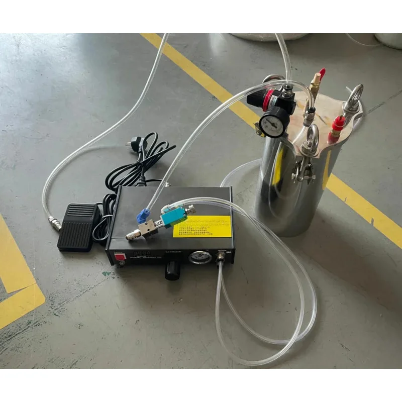 Compound ligent pneumatic thimble dispensing glue