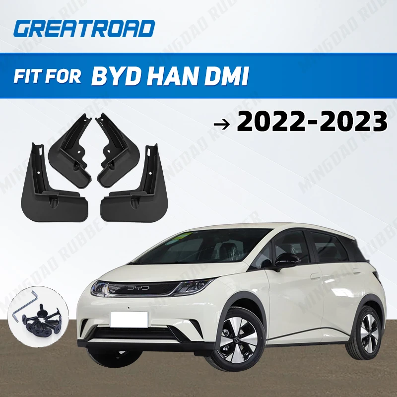 Car Mudguard For BYD HAN DMI Restyling 2022 2023 Front Rear Mudguards Splash Guards Fender Mudflaps Accessories