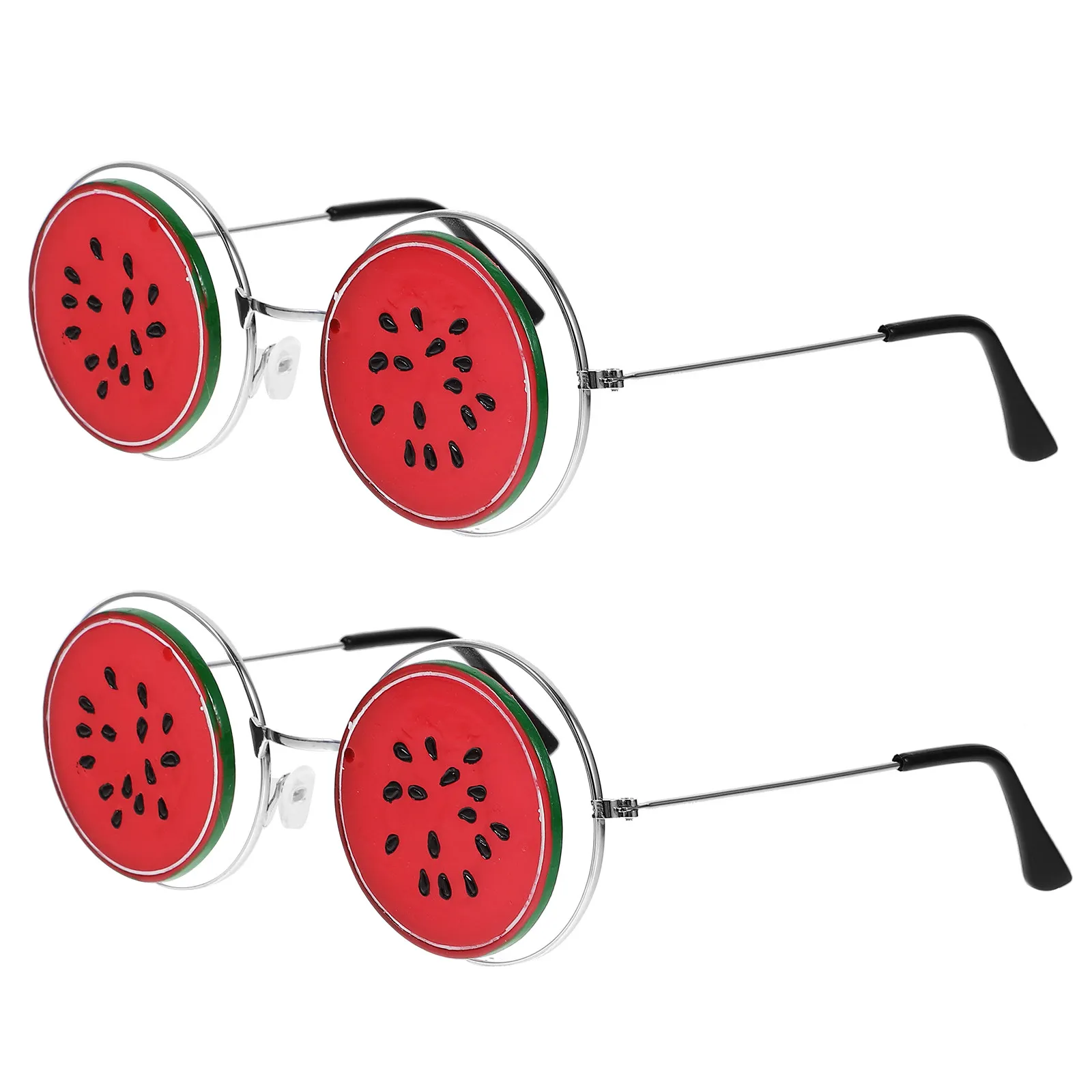 

2 пары очков в форме арбуза для вечеринок, забавные очки для косплея, реквизит для фотосессий на свадьбу, пляж, фестиваль, косплей-вечеринку