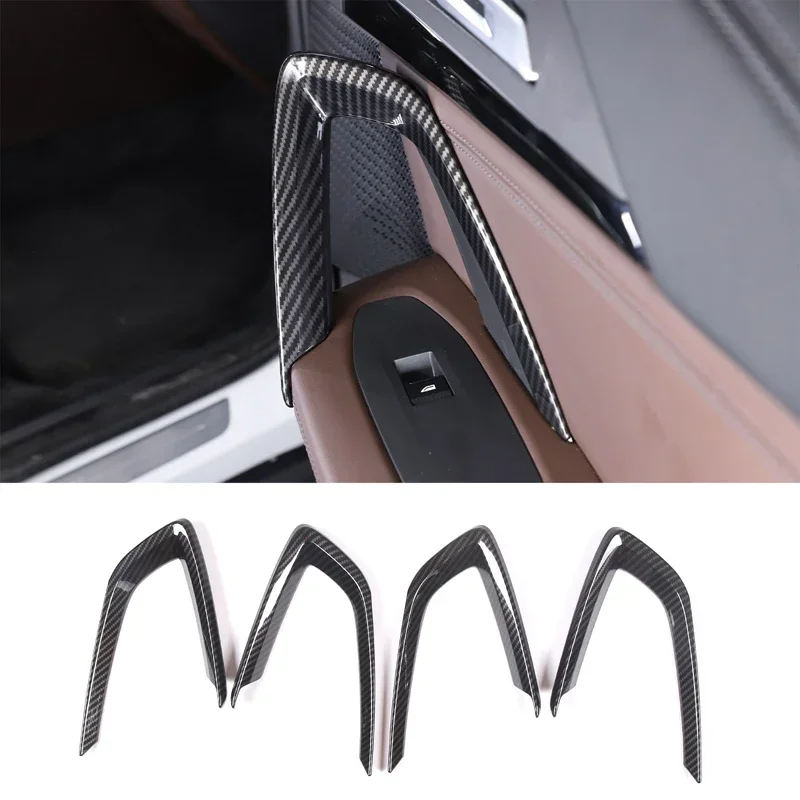 

4PCS Interior Door Handle ABS Trim Protective Cover for BMW X1 U11 2023-2024 Car Accessories