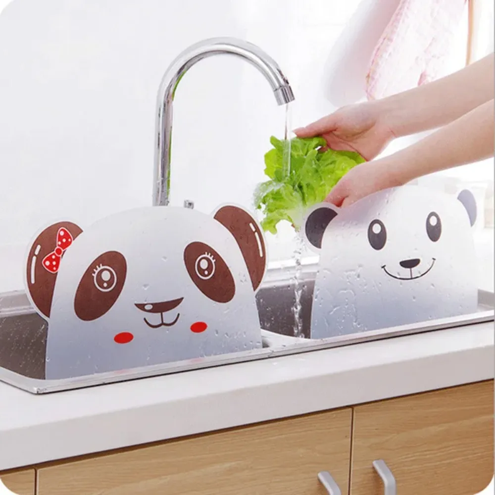 With Sucker Panda Splash Water Baffle Thickened Oil-proof Water Splash Guards Splash Proof Antifouling Anti-water Board