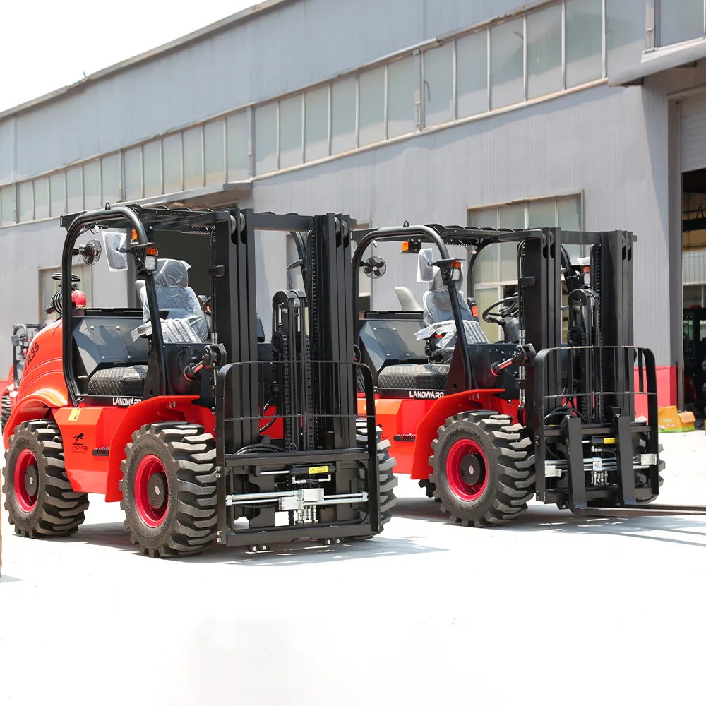 

3.5ton Rough Terrain Forklift 4 Wheel Drived Chinese Top Engine off Road Fork Lift Truck Diesel All Terrain Forklift Customized